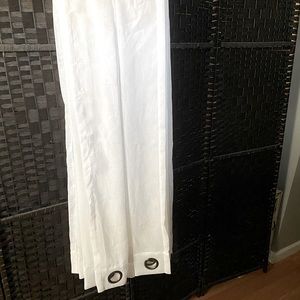 White curtains from JCPenny (1 set of 2 curtains)